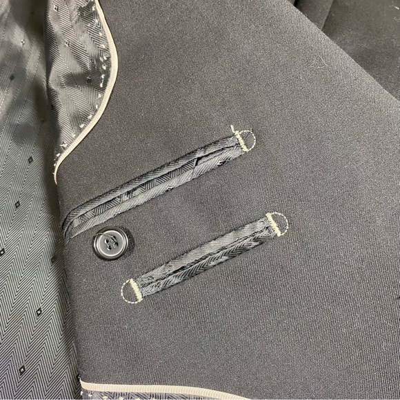 Wool & Cashmere blazer Men’s Sports Jacket Coat Men’s Black Blazer 2 but… - Picture 6 of 16